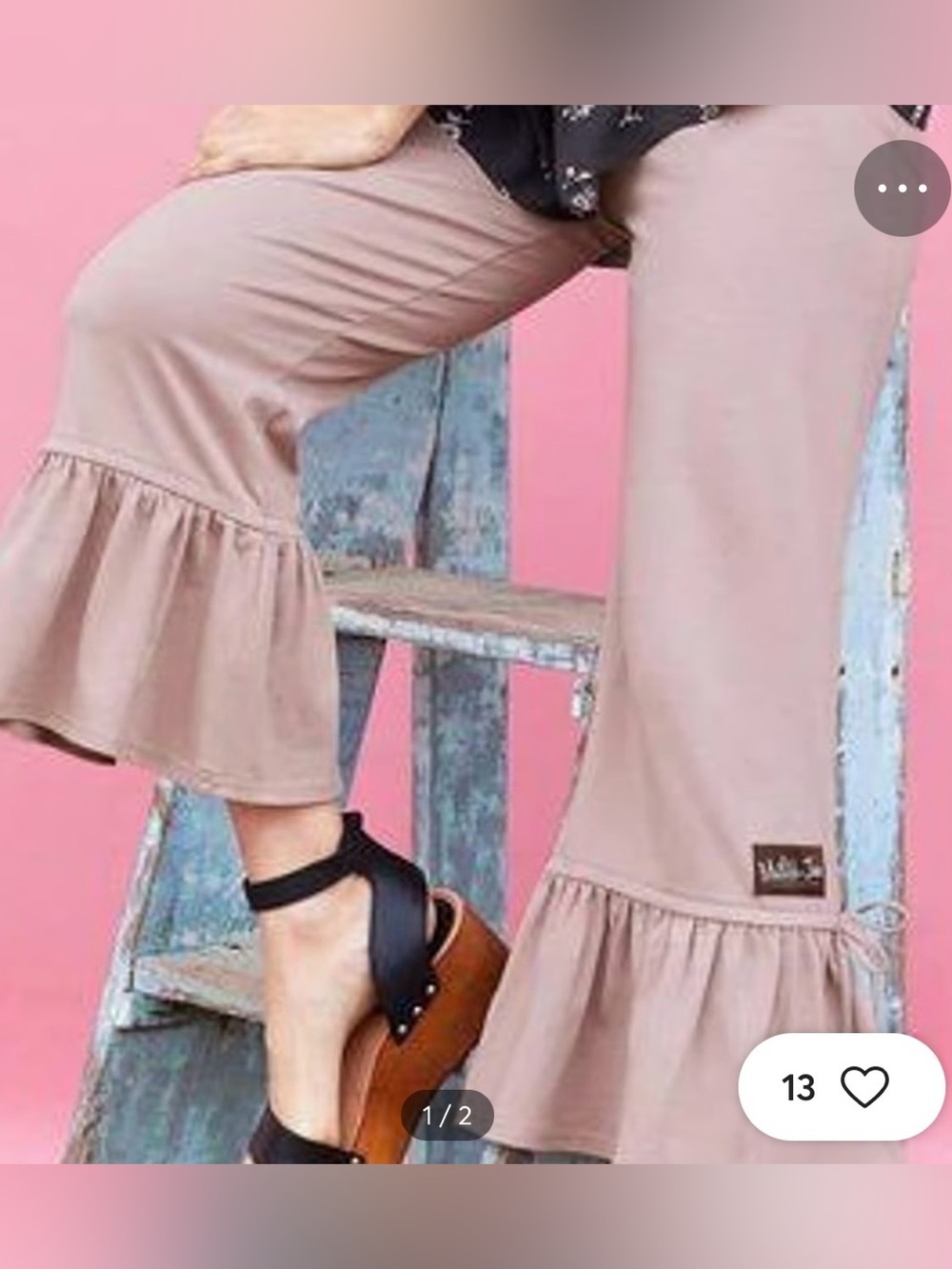 NWT! Matilda Jane Ruffle  Pants - Blush